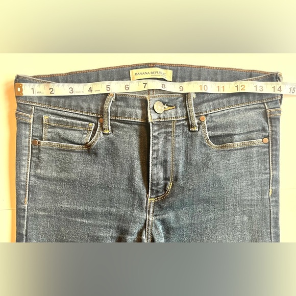 Banana Republic Premium Denim Skinny Ankle Women's Blue Jeans Size 27 - Picture 3 of 13